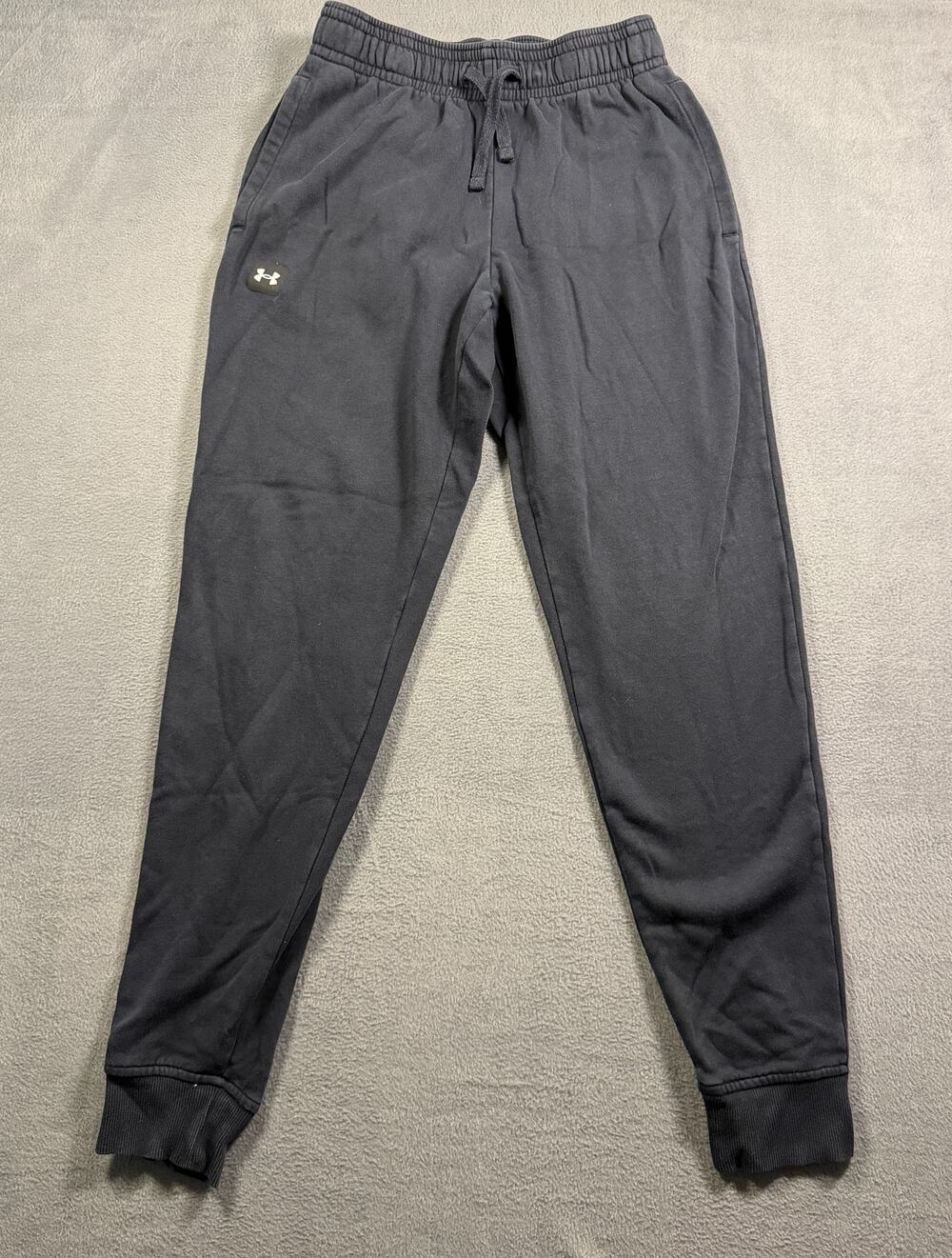 Under Armour Rival Fleece Joggers Men Medium‎ Black Tapered Sweatpants
